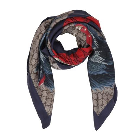 sciarpa uomo gucci blu|foulard donna gucci.